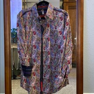 Robert Graham floral long-sleeved shirt